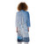 satin kimono robe printed with photo of a sailboat on the open sea