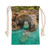 drawstring tote bag printed with photo of the anguilla arch