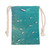drawstring tote bag printed with a photo of island harbour anguilla