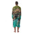 heavy fleece robe printed with a photo of island harbour anguilla
