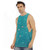 muscle tank top printed with photo of island harbour anguilla