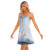 sail away ocean sailboat print v neck cami dress