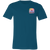 Deep teal t-shirt with a left-chest Silver Lining Estate Sales logo. Custom branded apparel created for estate sale professionals in Las Vegas.