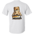 Back view of the Woof Cool Bear Graphic Tee on a white shirt, featuring a large teddy bear illustration wearing sunglasses with bold WOOf. lettering.