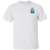 Front view of the white Whale Watching Puerto Vallarta Ocean Rise t-shirt featuring a small chest emblem with a humpback whale illustration.