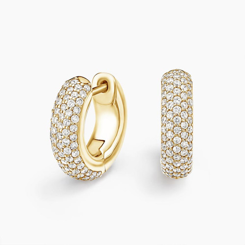 Lab Diamond Tube Huggie Earrings (23 ct. tw.) in 14K Yellow Gold