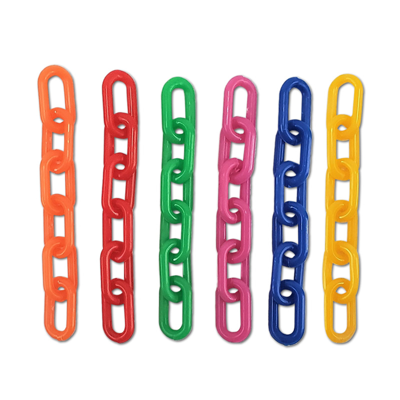 3-inch Plastic Chain, Turquois