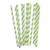 Paper Straws Lime Green Striped 12pk