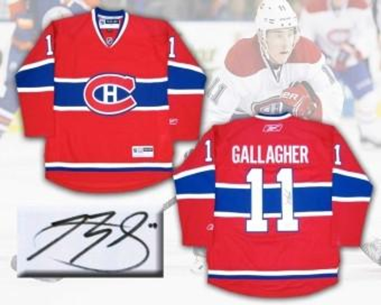 brendan gallagher signed jersey