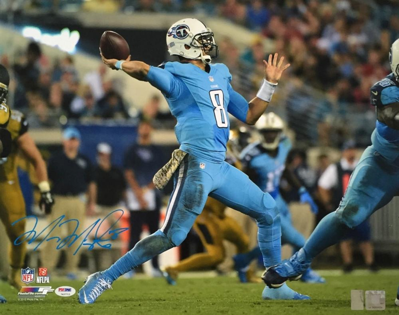 Marcus Mariota Color Rush Titans uniforms  Titans football, Tennessee  titans football, Nfl uniforms