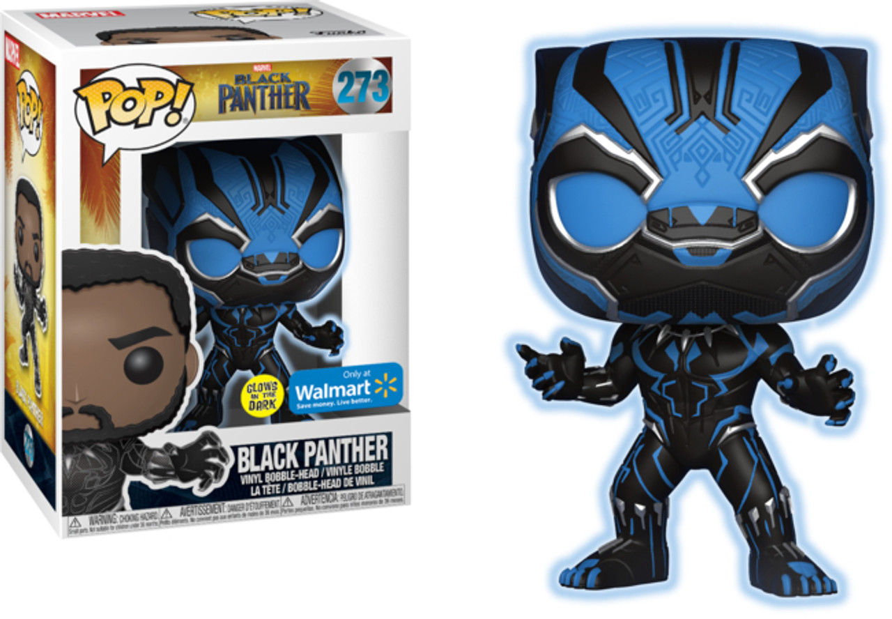 Black Panther # 273 Glow in the Dark Walmart Exclusive Funko Pop - Maverick  Autographs and Collectibles
