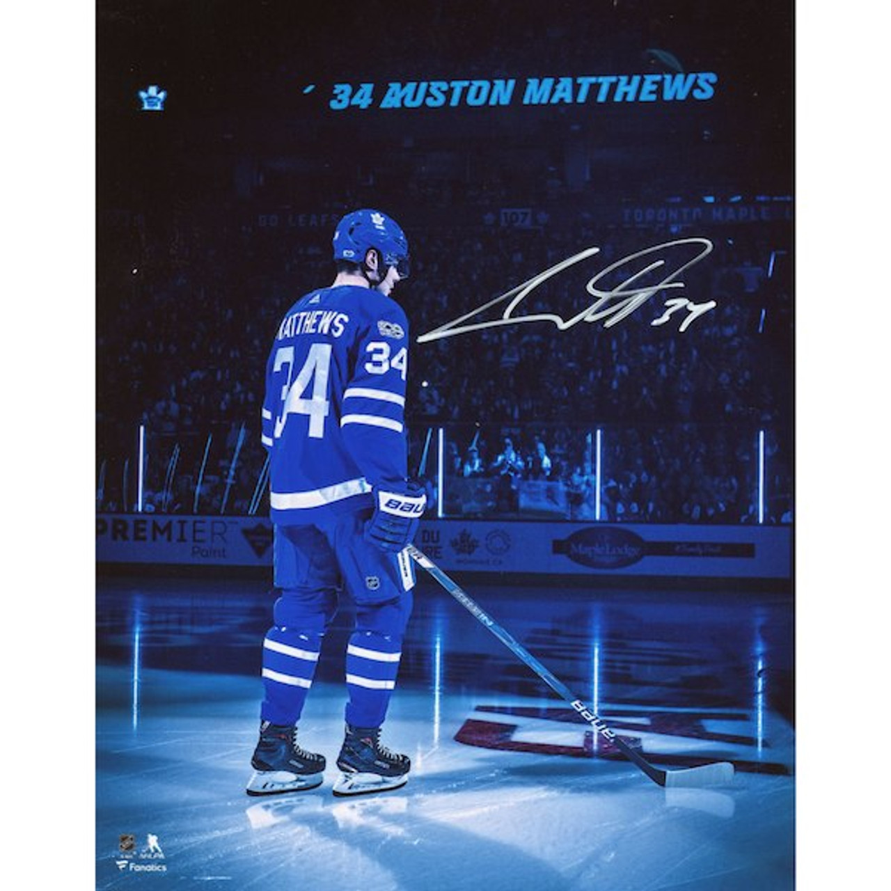 auston matthews autographed jersey