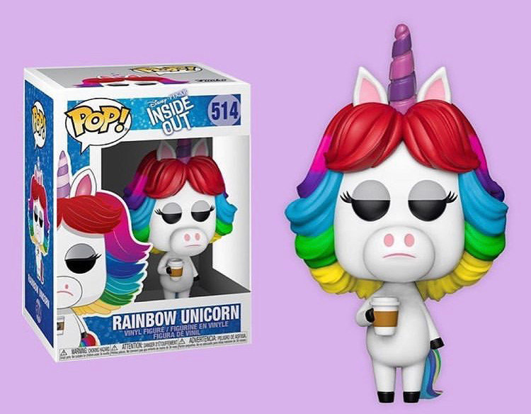 Disney Park Exclusive Funko Pop Rainbow Unicorn Disney's Inside