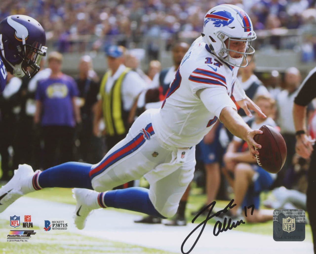 Josh Allen Autographed Buffalo Bills (Blue #17) Deluxe Framed Jersey - –  Palm Beach Autographs LLC