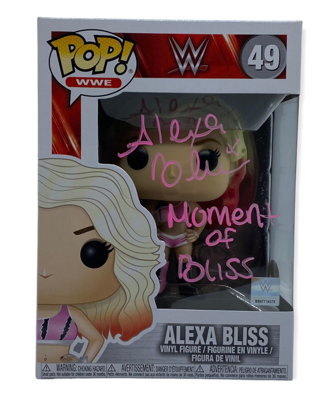 Funko POP WWE アレクサ・ブリス Alexa Bliss サイン入り Alexa Bliss # 49 WWE Common Funko Pop