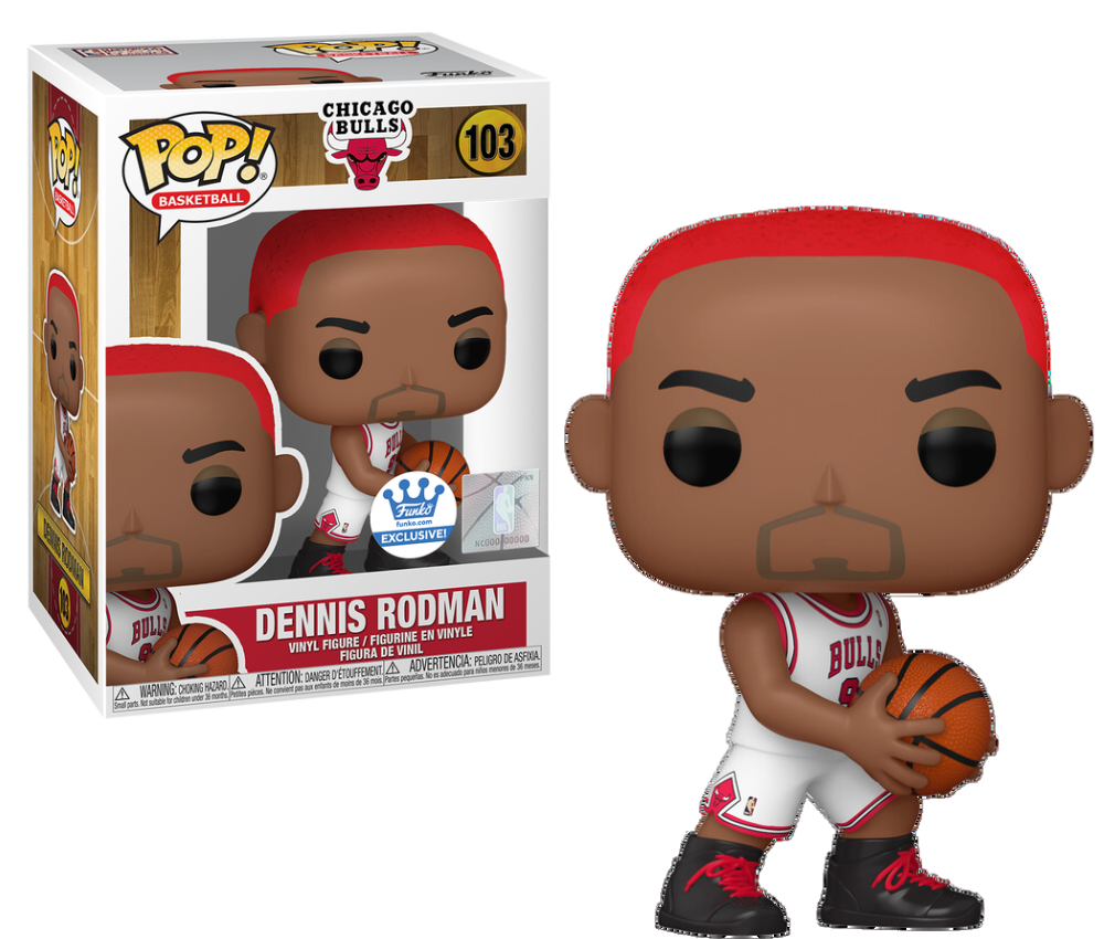 Dennis Rodman Red Hair #103 NBA Chicago Bulls Funko Shop Exclusive