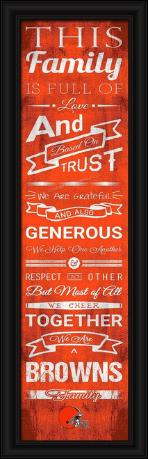 Cleveland Browns NFL Framed Family Cheer Art Print Cleveland Browns NFL Framed Family Cheer Art Print