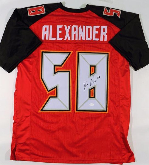 Kwon Alexander Tampa Bay Buccaneers NFL Autographed Custom Football Jersey Kwon Alexander Tampa Bay Buccaneers NFL Autographed Custom Football Jersey