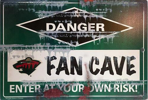 Minnesota Wild NHL Fan Cave Sign Minnesota Wild NHL Fan Cave Sign