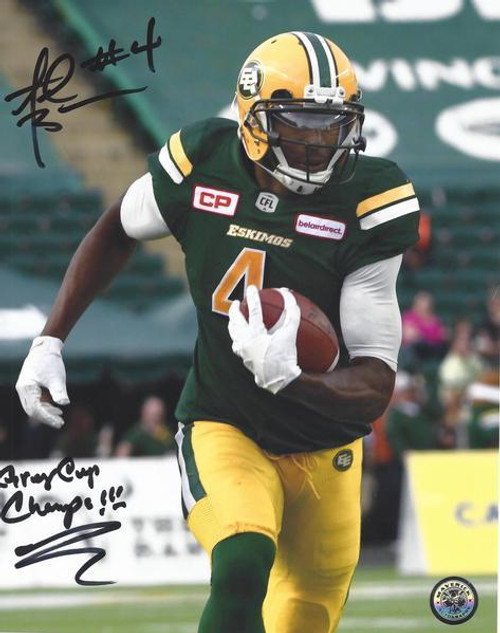 Adarius Bowman Edmonton Eskimos Autographed Close Up 16x20 Photo Adarius Bowman Edmonton Eskimos Autographed Close Up 16x20 Photo