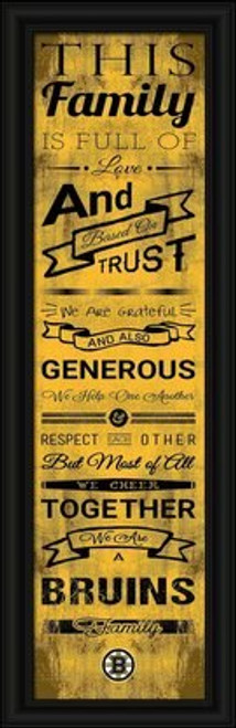 Boston Bruins NHL Framed Family Cheer Art Print Boston Bruins NHL Framed Family Cheer Art Print