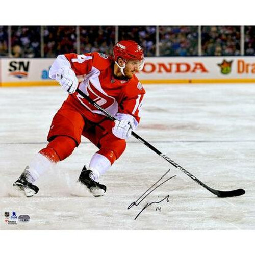 Gustav Nyquist Detroit Red Wings Autographed Stadium Series 16x20 Photo