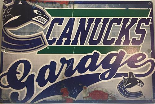 Vancouver Canucks NHL Garage Sign Vancouver Canucks NHL Garage Sign