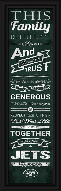 New York Jets NFL Framed Family Cheer Art Print New York Jets NFL Framed Family Cheer Art Print