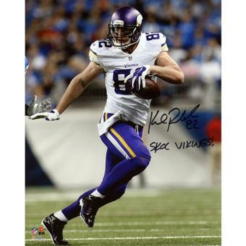 Kyle Rudolph Minnesota Vikings Autographed with "Skol Vikings" Inscription 16x20 photo.