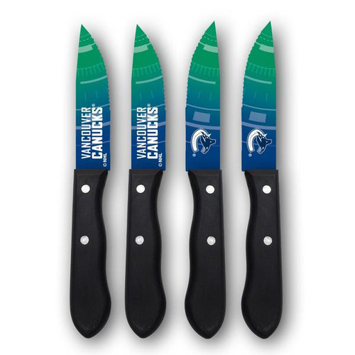Vancouver Canucks National Hockey League 4 Pack Steak Knives