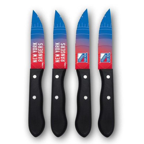 New York Rangers National Hockey League 4 Pack Steak Knives