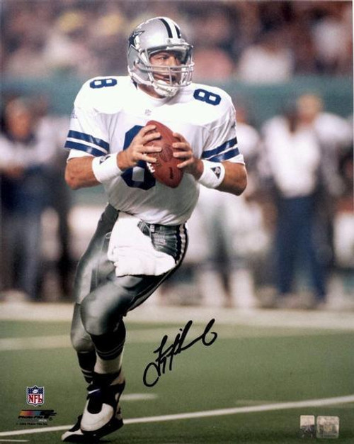Troy Aikman Dallas Cowboys Autographed Rolling Out 16x20 Photo Troy Aikman Dallas Cowboys Autographed Rolling Out 16x20 Photo