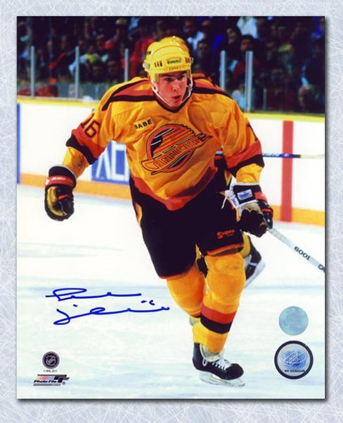 Trevor Linden Vancouver Canucks Autographed Rookie 8x10 Photo