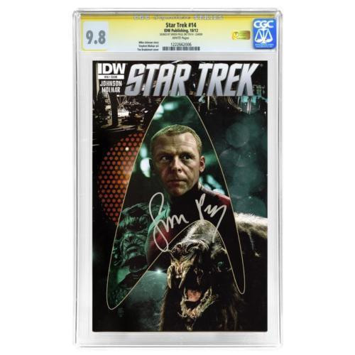 Simon Pegg Scotty Signed Star Trek #14 CGC SS 9.8 Signature Series Simon Pegg Scotty Signed Star Trek #14 CGC SS 9.8 Signature Series