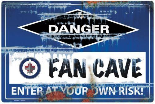 Winnipeg Jets NHL Fan Cave Sign Winnipeg Jets NHL Fan Cave Sign