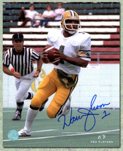 Warren Moon Edmonton Eskimos Autographed Roll Out 8x10 Photo Warren Moon Edmonton Eskimos Autographed Roll Out 8x10 Photo