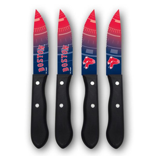 Boston Red Sox Major League Baseball 4 Pack Steak Knives