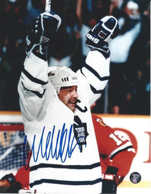 Wendel Clark Toronto Maple Leafs Autographed Goal Celebration 16x20 Photo Wendel Clark Toronto Maple Leafs Autographed Goal Celebration 16x20 Photo