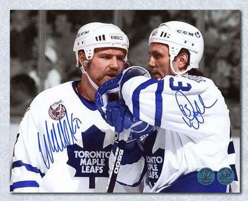 Doug Gilmour Wendel Clark Toronto Maple Leafs Dual Signed 16x20 Photo Doug Gilmour Wendel Clark Toronto Maple Leafs Dual Signed 16x20 Photo