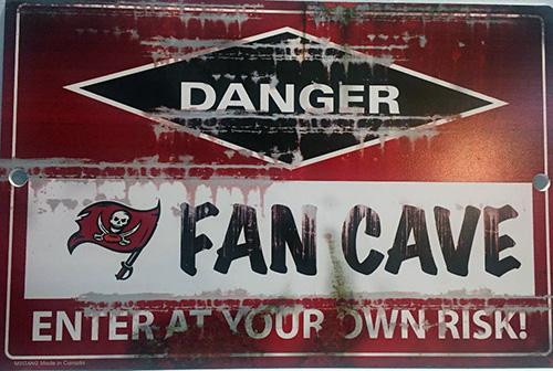Tampa Bay Buccaneers NFL Fan Cave Sign Tampa Bay Buccaneers NFL Fan Cave Sign