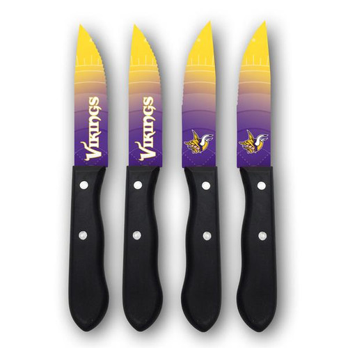 Minnesota Vikings National Football League 4 Pack Steak Knives