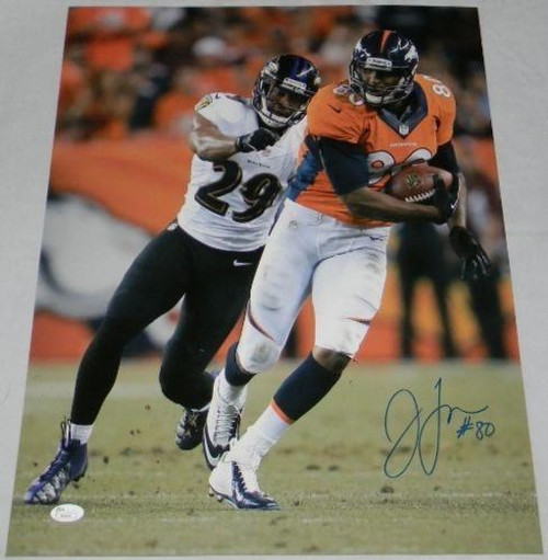 Julius Thomas Denver Broncos Autographed Midfield Run 16x20 Photo Julius Thomas Denver Broncos Autographed Midfield Run 16x20 Photo