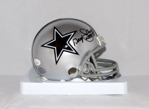 Daryl "Moose" Johnston Dallas Cowboys Autographed Riddell Mini Football Helmet