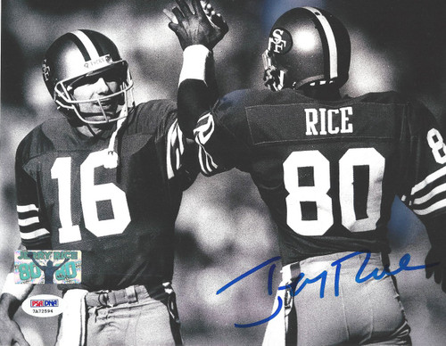 Jerry Rice San Francisco 49ers Autographed 8x10 Football Photo