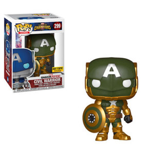 Civil Warrior #299 Marvel Glow in the Dark Hot Topic Exclusive Funko Pop Civil Warrior #299 Marvel Glow in the Dark Hot Topic Exclusive Funko Pop