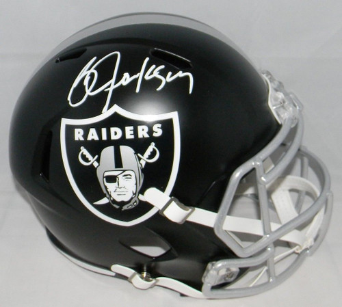 Bo Jackson Oakland Raiders Autographed Full Size Replica Blaze Football Helmet