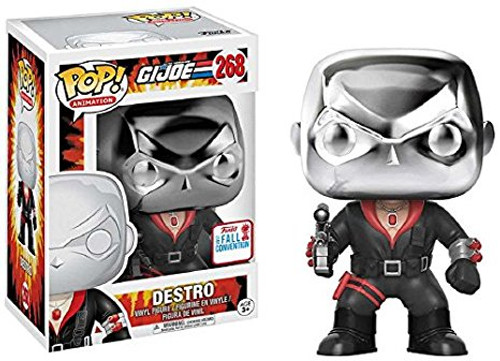 Destro #268 GI Joe Chrome Fall Convention Exclusive Funko Pop Destro #268 GI Joe Chrome Fall Convention Exclusive Funko Pop