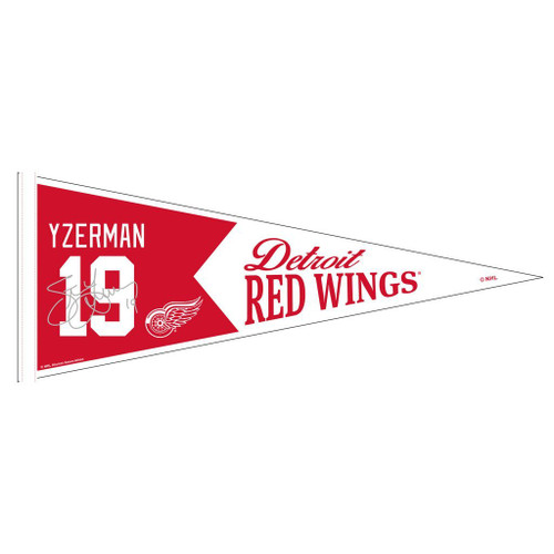 Steve Yzerman Detroit Red Wings NHL Alumni Facsimile Signature 12"x30" Felt Pennant