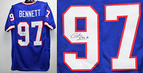 Cornelius Bennett Buffalo Bills Autographed Custom Football Jersey 