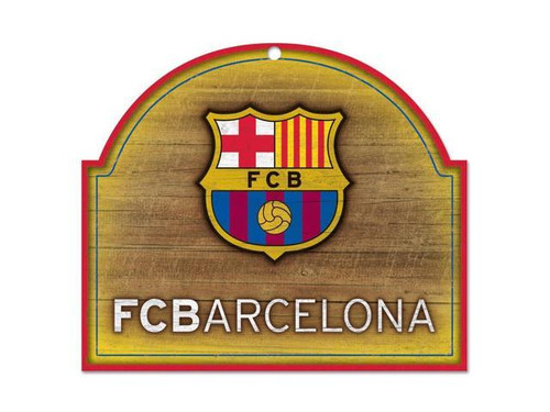 Barcelona FC La Liga 10x11 Wood  Sign